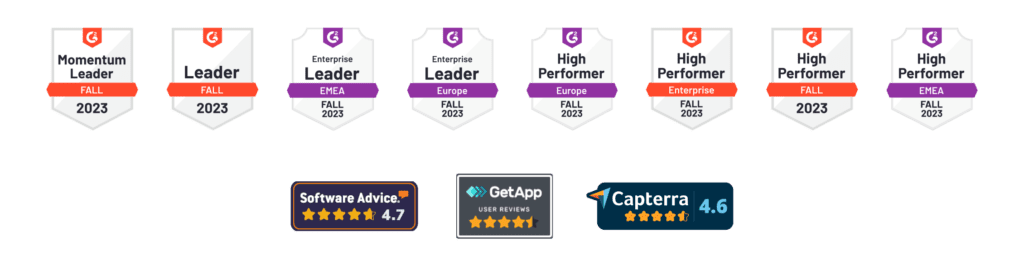 Papirfly G2 and Captera badges - Autumn 2023