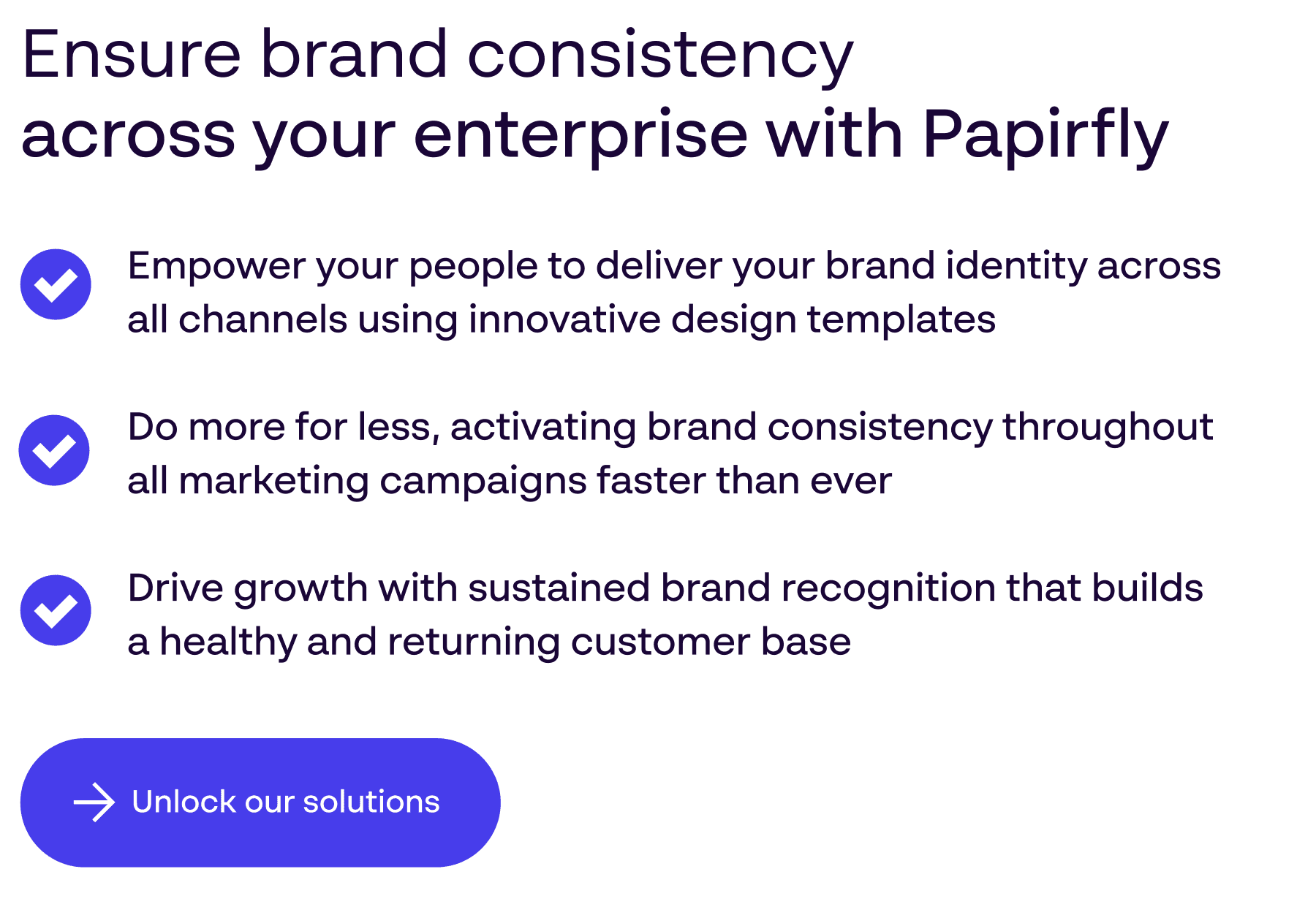“Papirfly solutions and brand consistency services - CTA to brand management software platform”