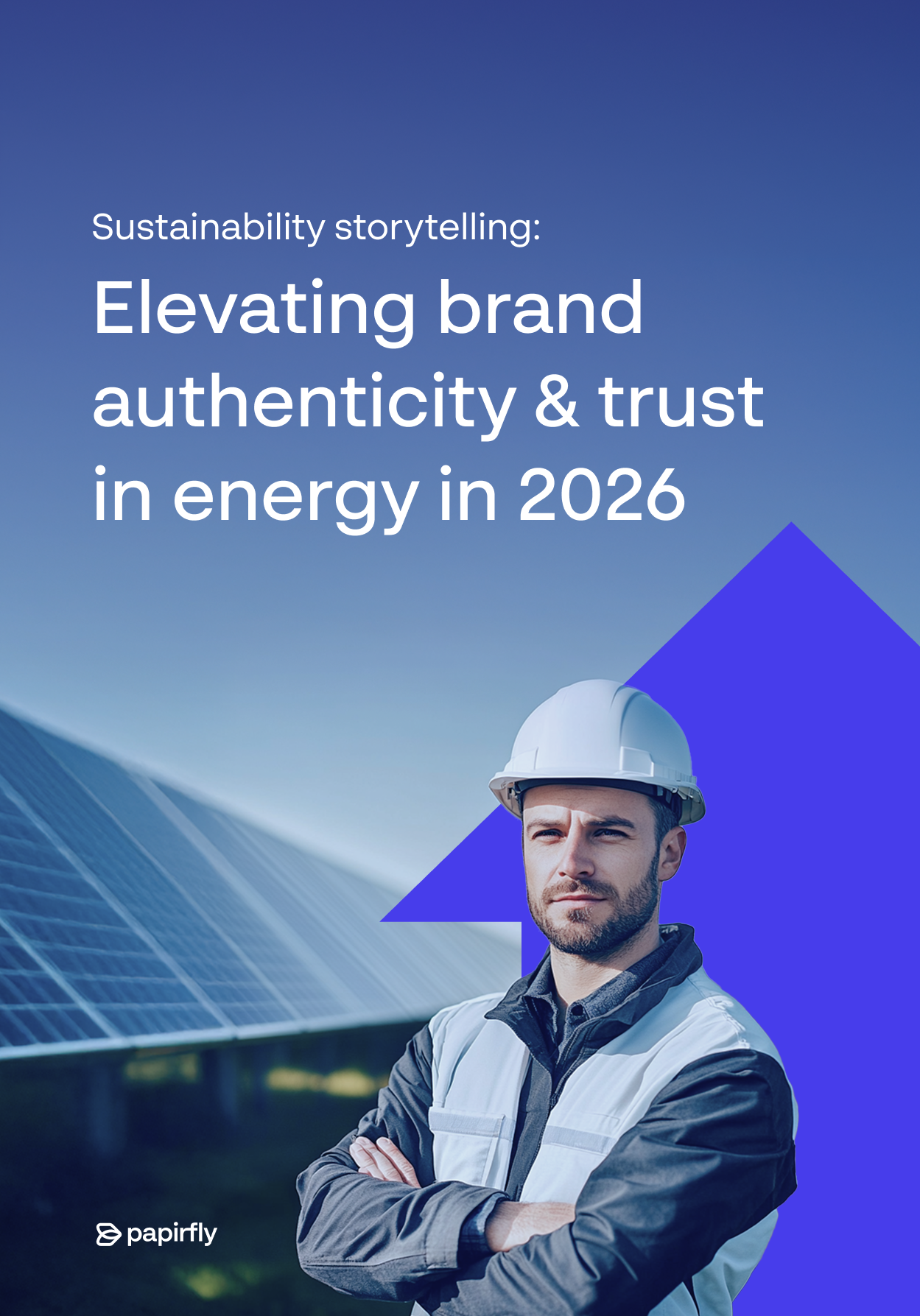 Sustainability storytelling: Elevating brand authenticity & trust in energy - whitepaper cover