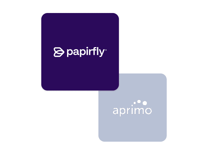 Papirfly compared to Aprimo, emphasizing advanced content and brand management capabilities