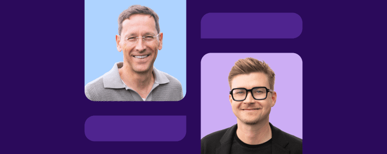 Headshots of Papirfly CMO Stefan Gass and CPO Martin Pospíšil