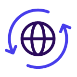 Consistent experiences across regions icon