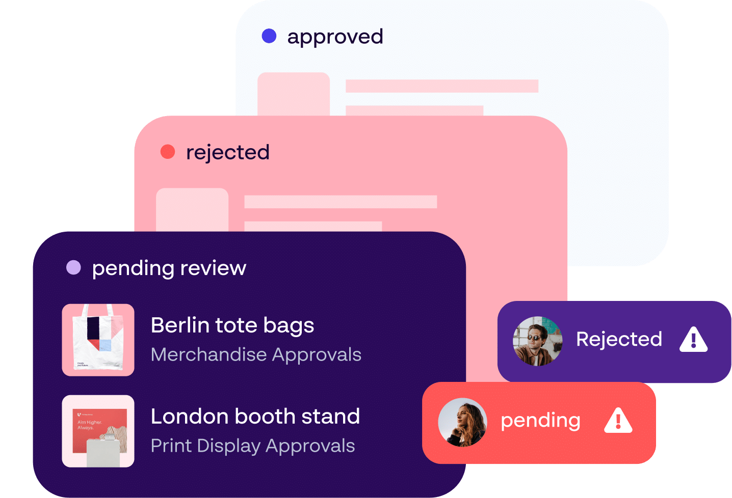 Approval workflows built for events