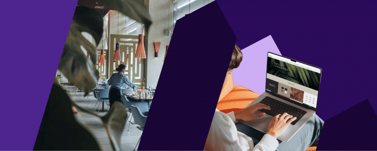 Franchise marketing workflow with a branded portal helping local teams access approved brand guidelines and assets.
